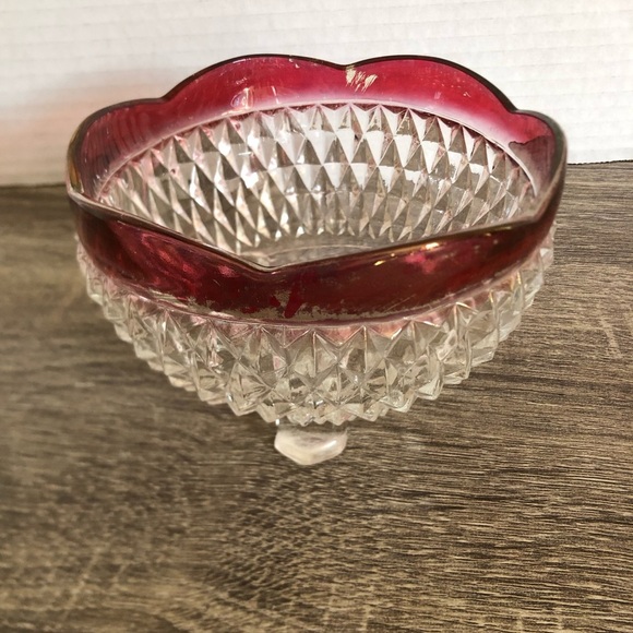 Vtg Indiana Glass Kings Crown Candy Bowl - Picture 5 of 12